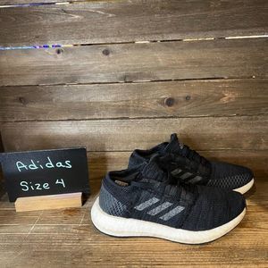 Childrens Unisex Adidas Pure Boost Go Black Running Shoes Sneakers Size‎ 4 Y GUC